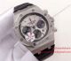 2017 Swiss Replica AP Royal Oak Stainless Steel White Chronograph Face Black Leather (2)_th.jpg